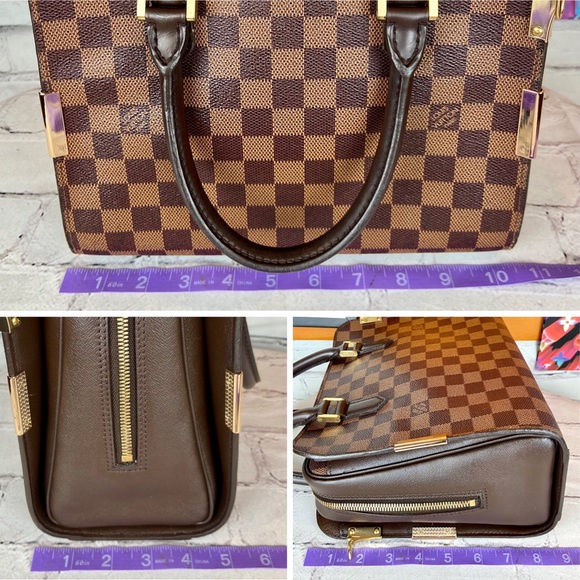 Louis Vuitton Damier Ebene Triana handbag crossbody with free strap and tassel - Picture 16 of 16